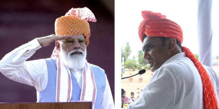ಸ್ವಾತಂತ್ರ್ಯೋತ್ಸವ: ಮೋದಿ ಸ್ಟೈಲ್‌ನಲ್ಲಿ ಮಿಂಚಿದ ಡಾ.ಸುಧಾಕರ್‌