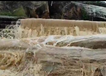 ಮಳೆಯಿಂದ ಮೈದುಂಬಿಕೊಂಡ ಜಡಮಡುಗು ಜಲಪಾತ