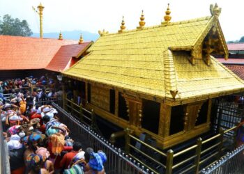 ಶಬರಿಮಲೆ ಶ್ರೀ ಅಯ್ಯಪ್ಪ ಸ್ವಾಮಿ ಸ್ವರ್ಣಲೇಪಿತ ಗರ್ಭಗುಡಿ ಸೋರಿಕೆ