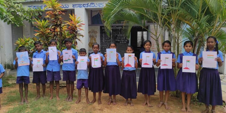 ಹರ್ ಘರ್ ತಿರಂಗಾ; ಗುಡಿಬಂಡೆಯಲ್ಲಿ ಅಂಬರ ಮುಟ್ಟಿದ ಸಂಭ್ರಮ