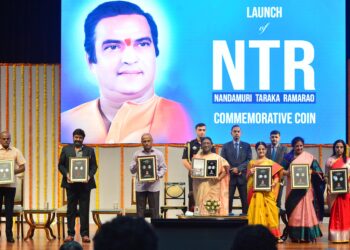 ಎನ್ ಟಿಆರ್ ಜನ್ಮಶತಮಾನೋತ್ಸವದ ಸ್ಮರಣೆ: ₹100 ನಾಣ್ಯ ಲೋಕಾರ್ಪಣೆ