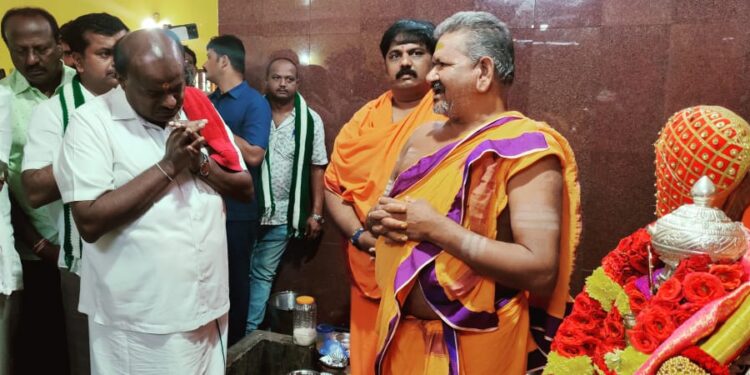 ಹೆಚ್.ಡಿ.ಕುಮಾರಸ್ವಾಮಿ ಒತ್ತಾಸೆಯಿಂದ ಎಲ್ಲೋಡು ಕ್ಷೇತ್ರಕ್ಕೆ ನೀರಿನ ಸೌಲಭ್ಯ