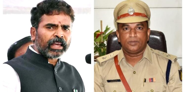 ಕುತ್ತಿಗೆಪಟ್ಟಿ ಹಿಡಿದ ಕೋಲಾರ ಎಸ್ಪಿ ವಿರುದ್ಧ ಸಂಸದರ ಹಕ್ಕುಚ್ಯುತಿ