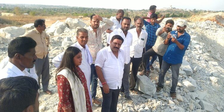 ಗುಡಿಬಂಡೆ ತಾಲೂಕಿನಲ್ಲಿ ಅಕ್ರಮ ಗಣಿಗಾರಿಕೆ, ಕಾನೂನು ಬಾಹಿರ ಬ್ಲಾಸ್ಟಿಂಗ್