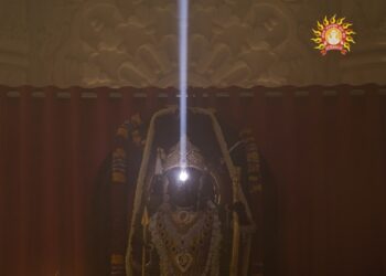 ಶ್ರೀರಾಮ ನವಮಿ ದಿನ ಅಯೋಧ್ಯೆಯ ಬಾಲ ರಾಮನಿಗೆ ಸೂರ್ಯ ತಿಲಕ