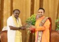 ಸತ್ಯಸಾಯಿ ಗ್ರಾಮದಲ್ಲಿ ನವರಾತ್ರಿ ಪೂಜೆಯಲ್ಲಿ ಪಾಲ್ಗೊಂಡ HDK